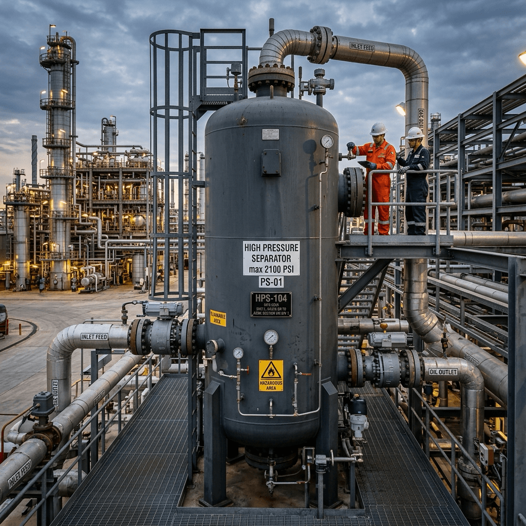 High-Pressure Separator Vessel
